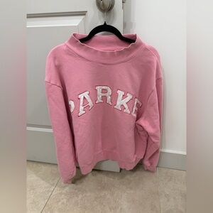 Parke Large/XL Pink Mockneck Sweatshirt. 💕⚡️